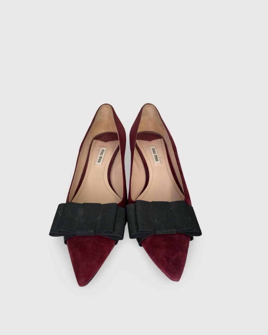 Burgundy Miu Miu Shoes, 41