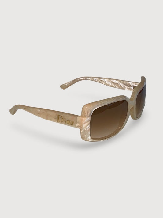 Beige Dior Sunglasses, OS