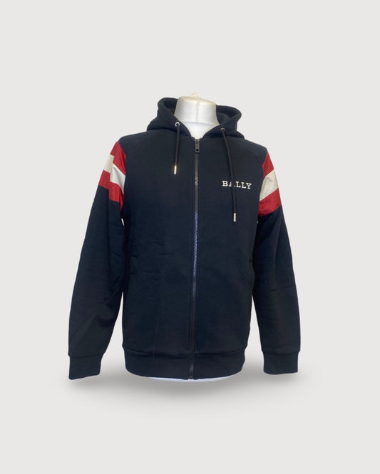 Bally Zip Hoodie Black S