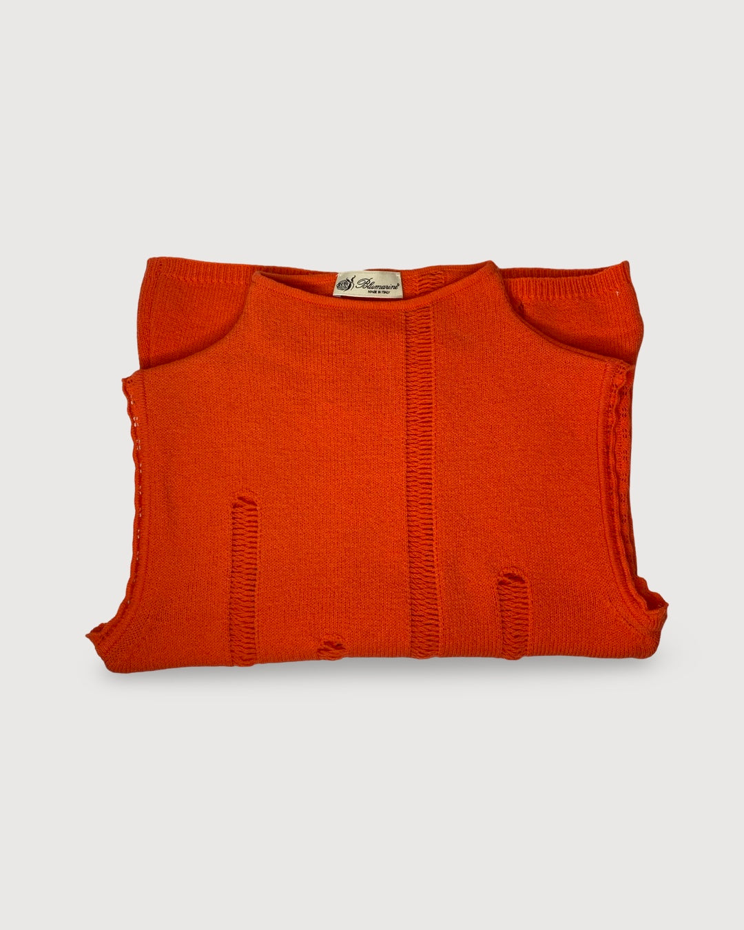 Blumarine S/S Knit Top Orange S