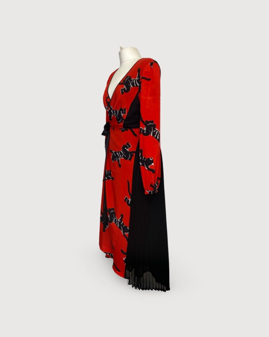 Diane Von Furstenberg Dress Red S