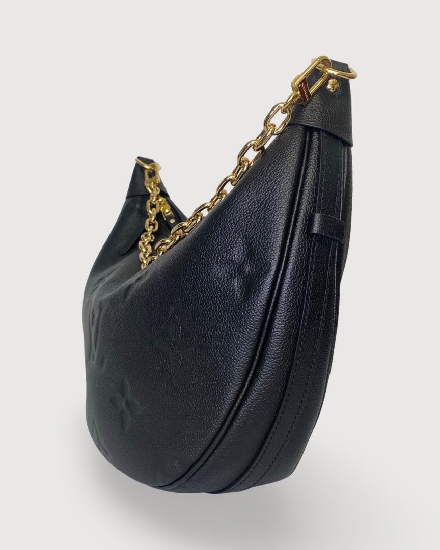 Black Louis Vuitton Loop Hobo, OS