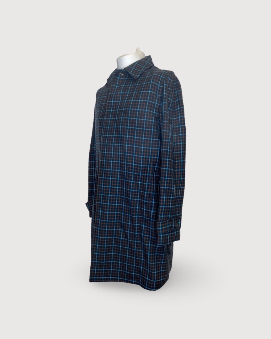 Navy Prada Long Coat, L