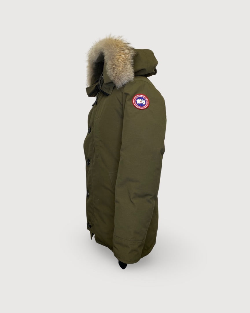 Khaki Canada Goose Parker with Fur, S