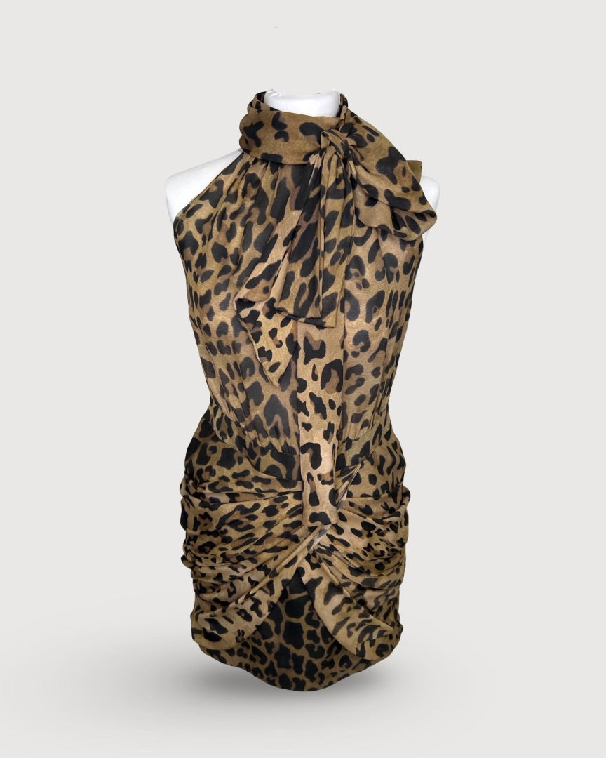 leopard Balmain Dress, 10