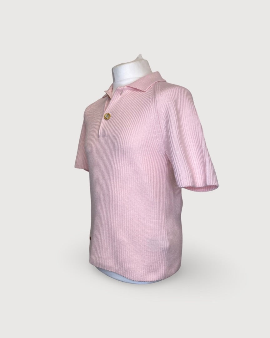 Pink Lacoste X Golf Le Fleur Knit Polo, M