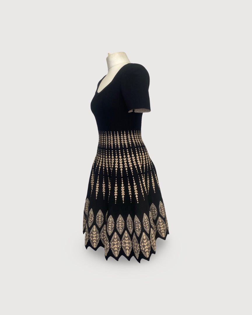 Alaia Dress Black/ Nude 12