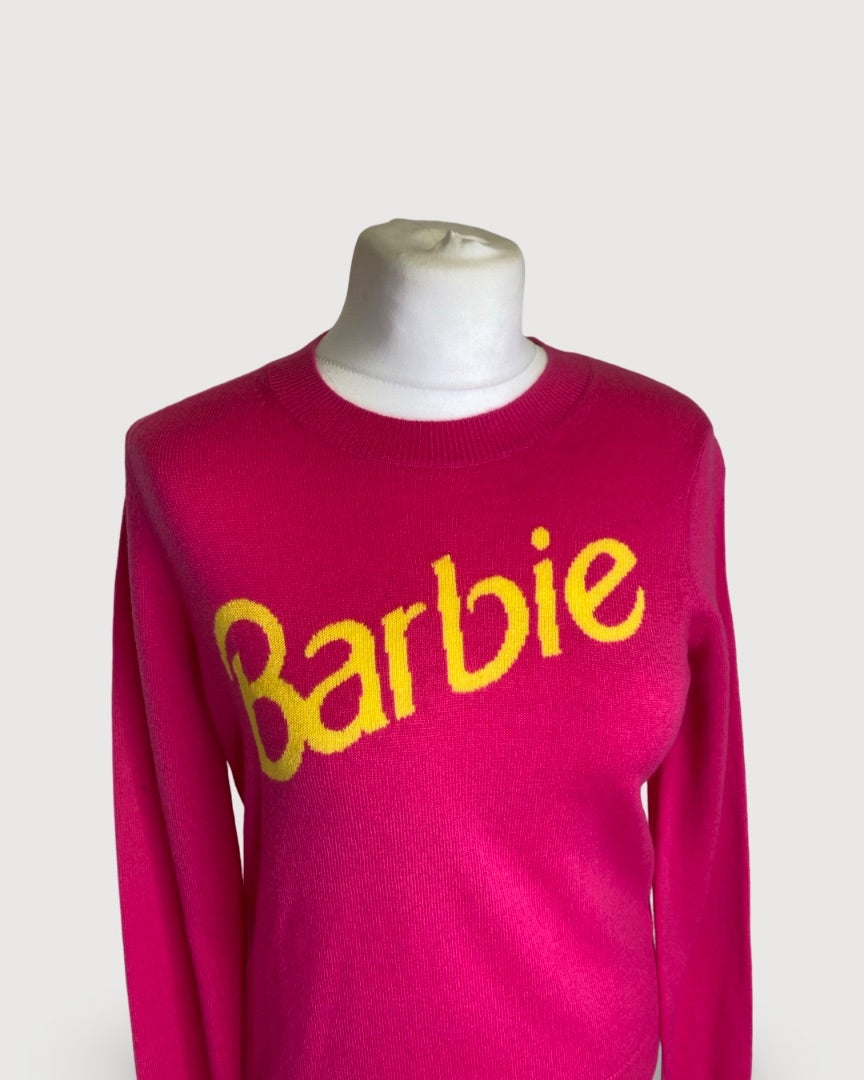 Pink/ Yellow Chinti & Parker Barbie Barbie Jumper, XS