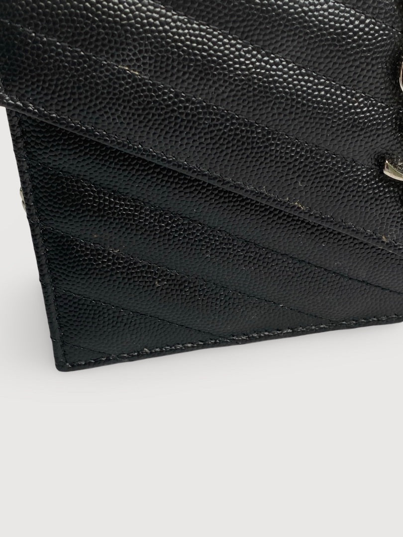 Black Saint Laurent Wallet on Chain Bag