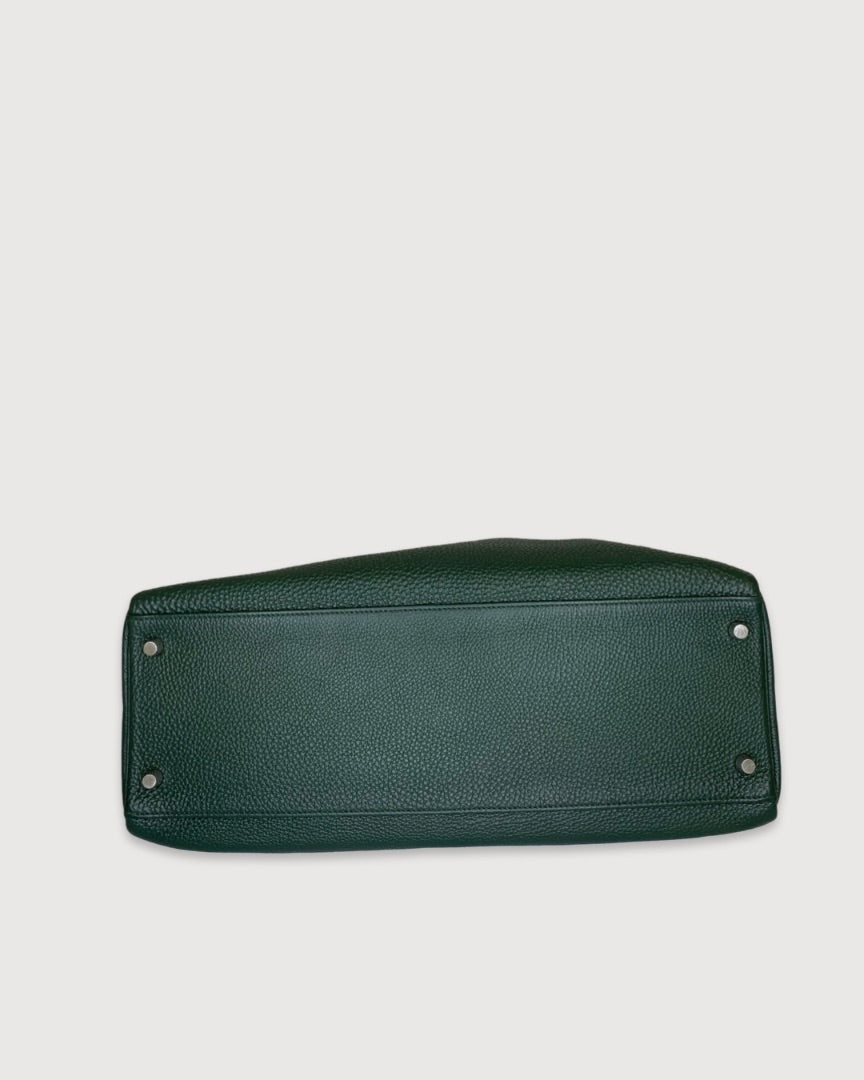 Hermes Kelly 35 Togo Leather with Palladium Hardware Green