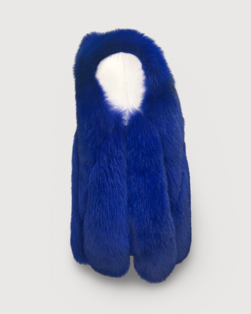 Blue Doud Fur Gilet