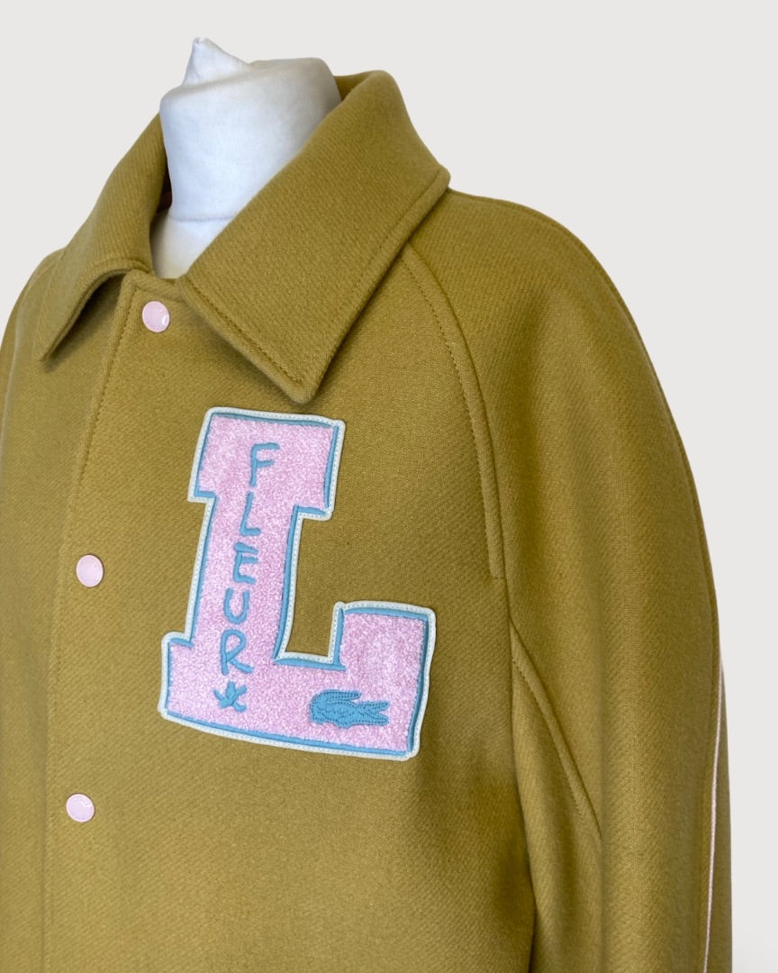 Yellow Lacoste X Golf Le Fleur Varsity Jacket, L