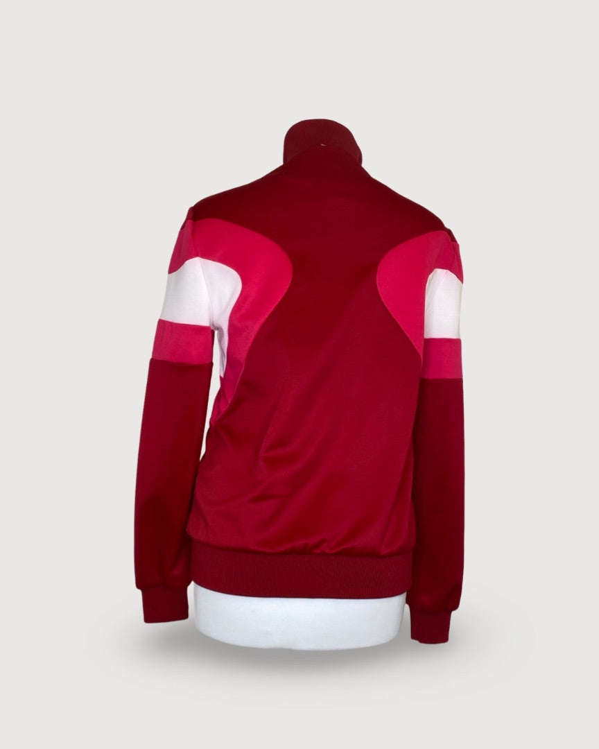 Red/ Pink/ White Maje Varsity Jacket, S