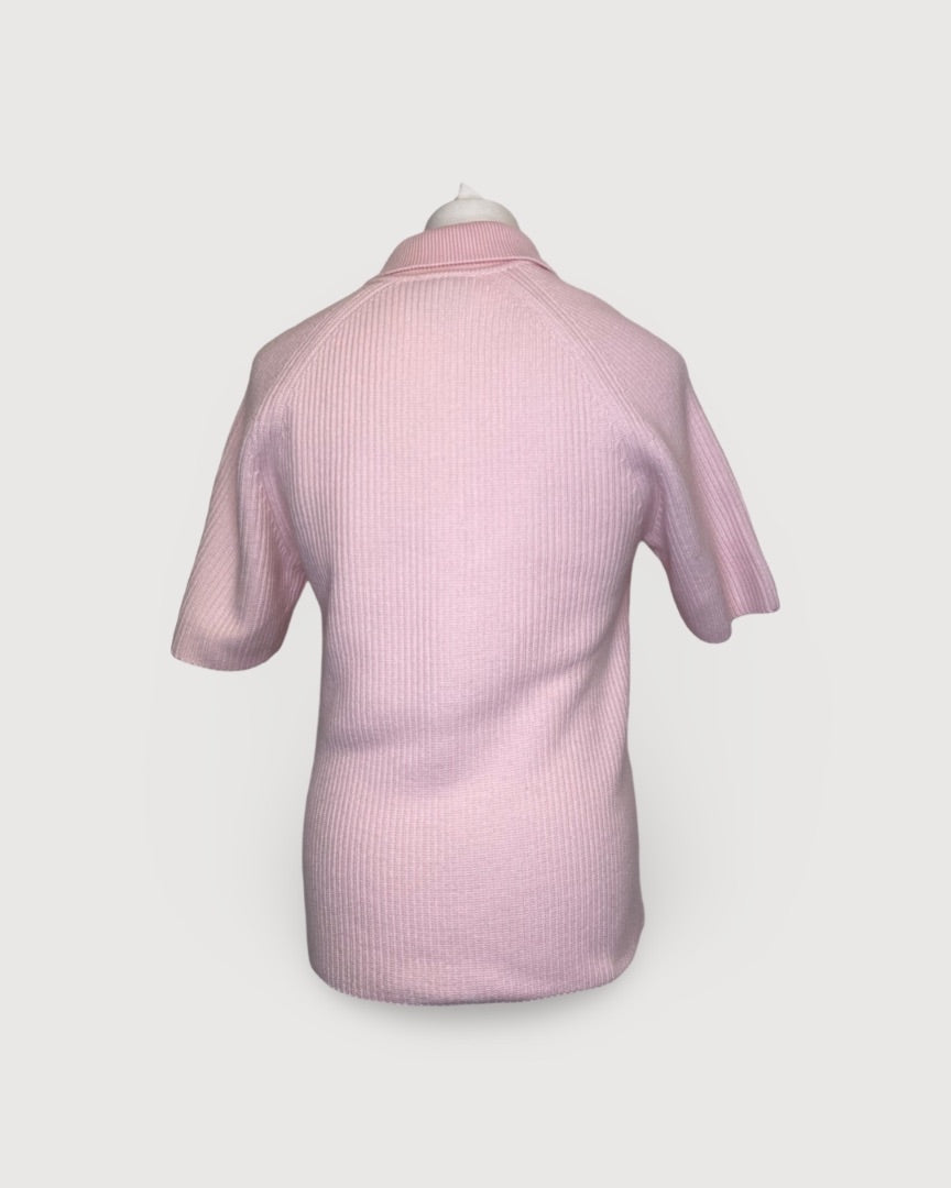 Pink Lacoste X Golf Le Fleur Knit Polo, M