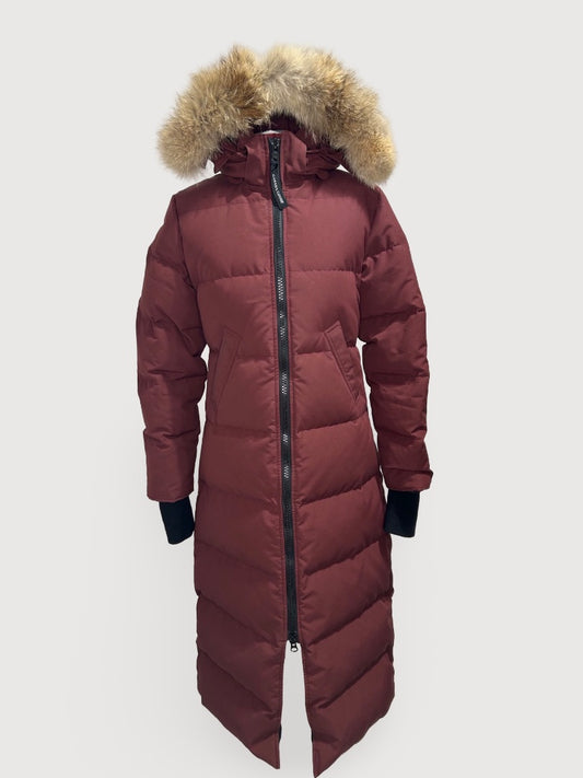 Burgundy Canada Goose Puffer Coat, S