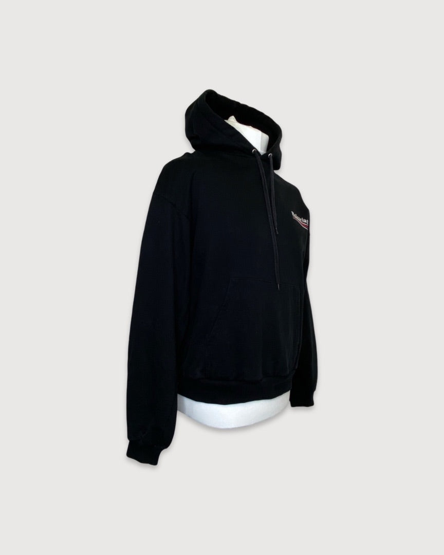 Black Balenciaga Hoodie, L