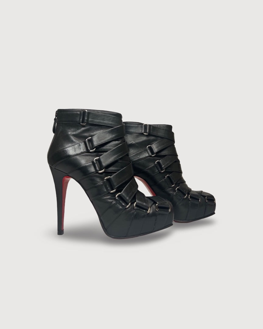 Black Christian Louboutin Heeled Boots, 5