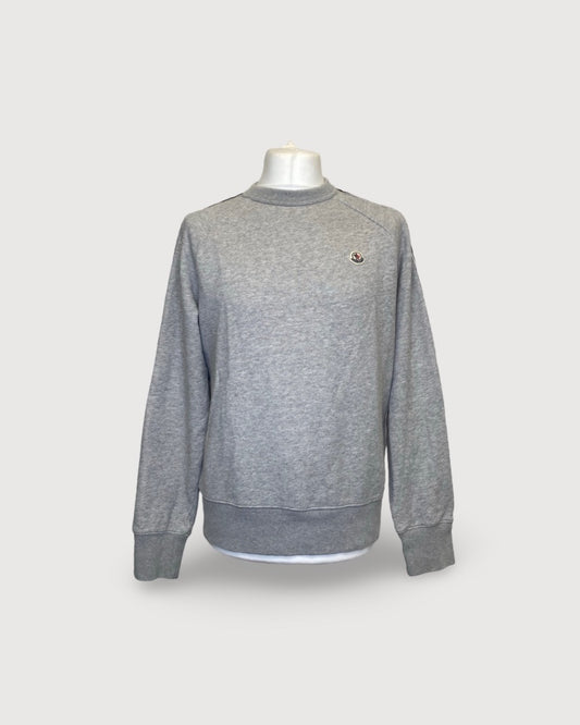 Moncler Logo Sleeve Sweatshirt Grey M
