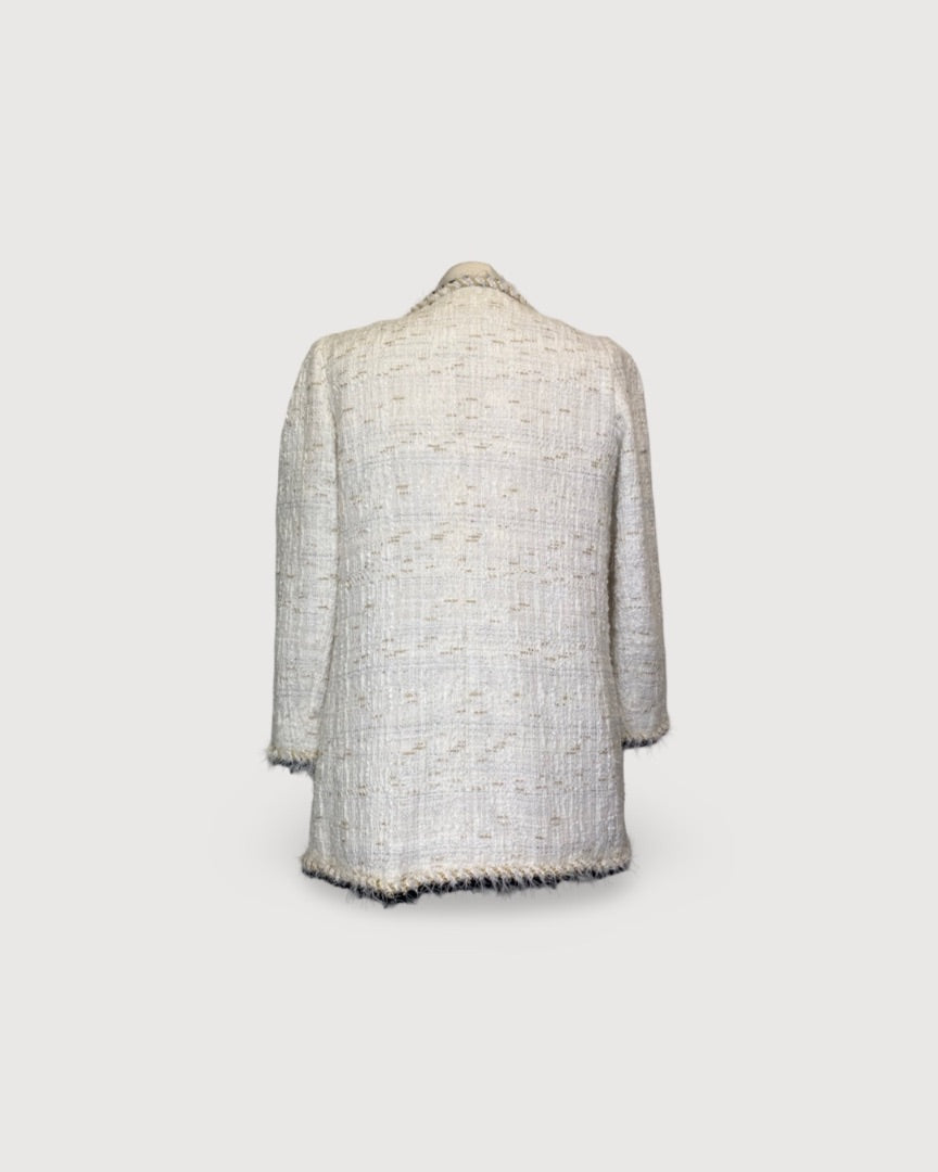 Edward Achour Paris Boucle Jacket Cream / Gold 12