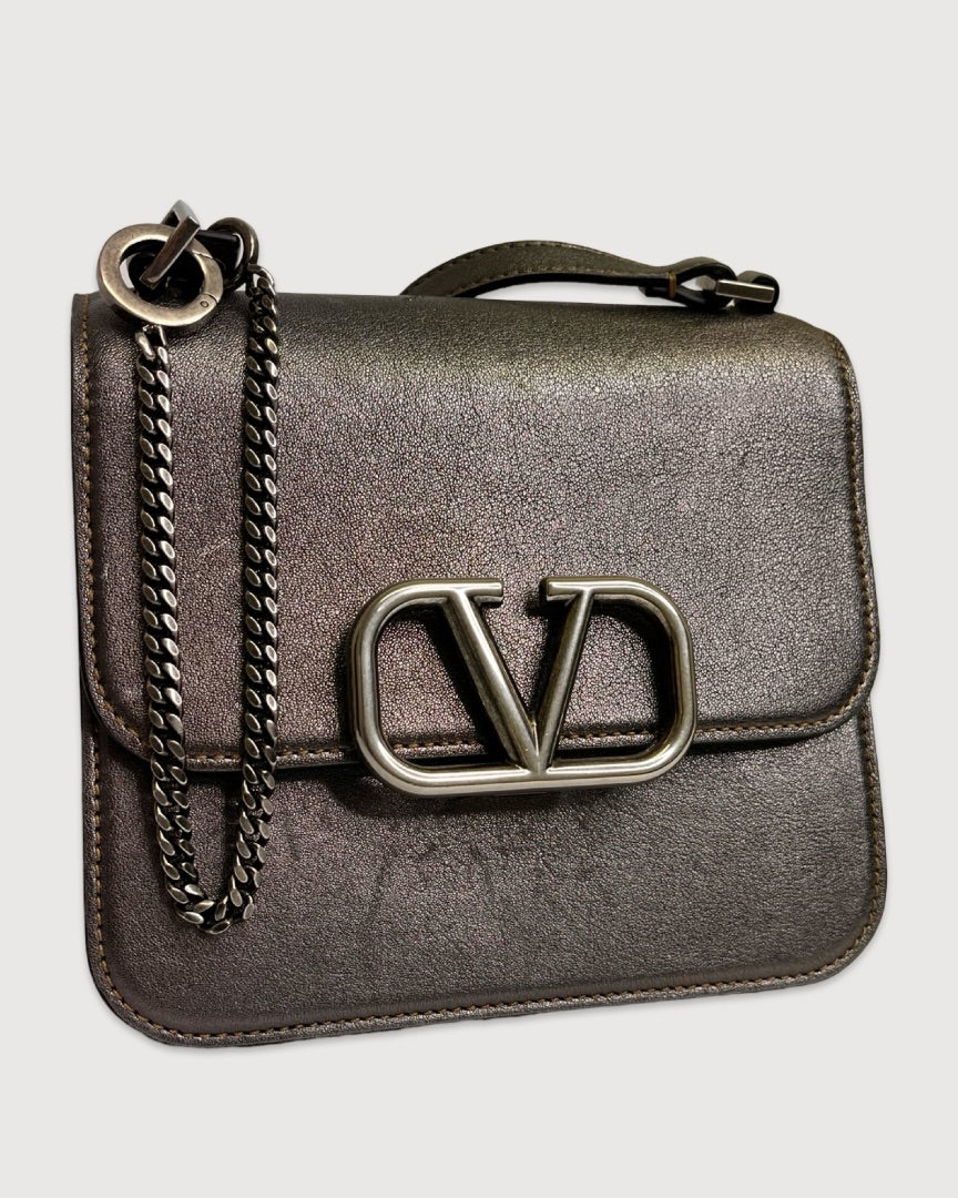 Metallic Valentino V SLing Bag