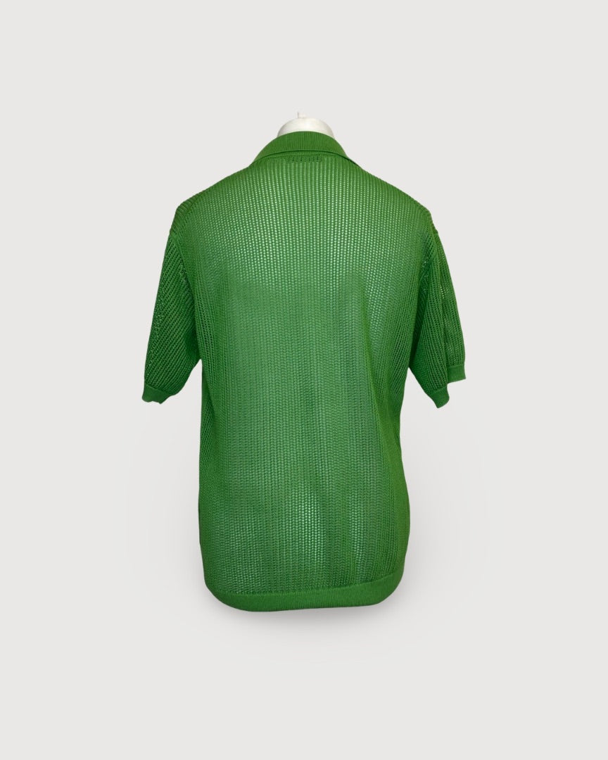 Prada Knit Polo Green M