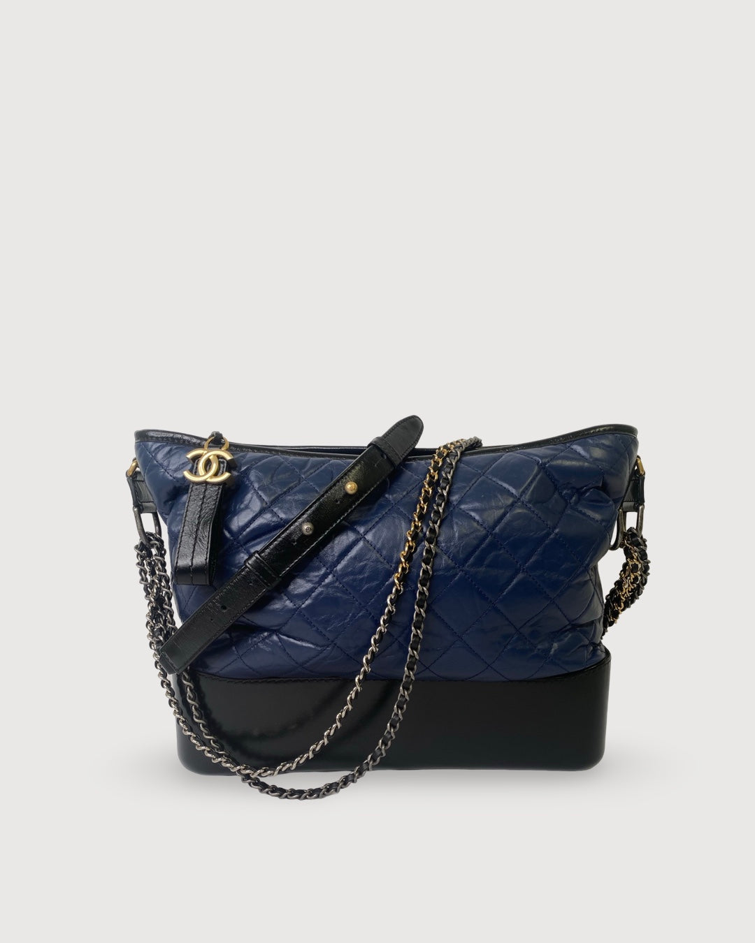 Navy/ Black Gabrielle Chanel Bag Large