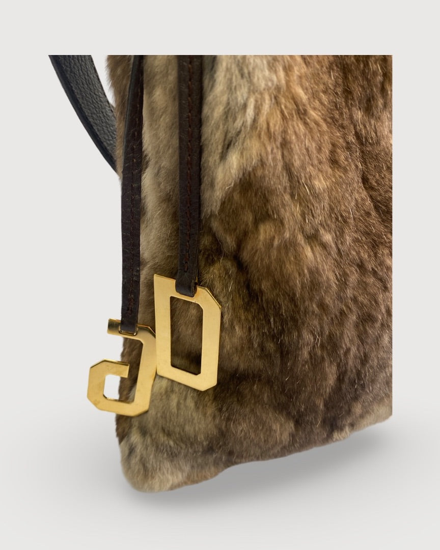 brown fur Dolce & Gabbana Bag