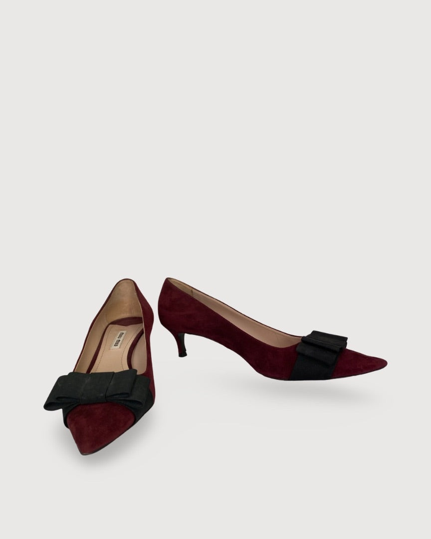 Burgundy Miu Miu Shoes, 41