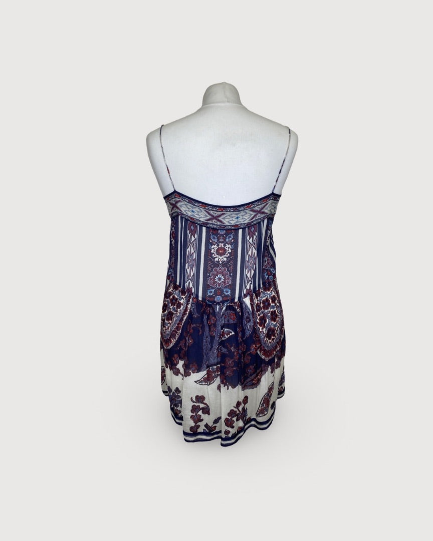 Isabel Marant Etoile Print Cami Cream/ Purple S