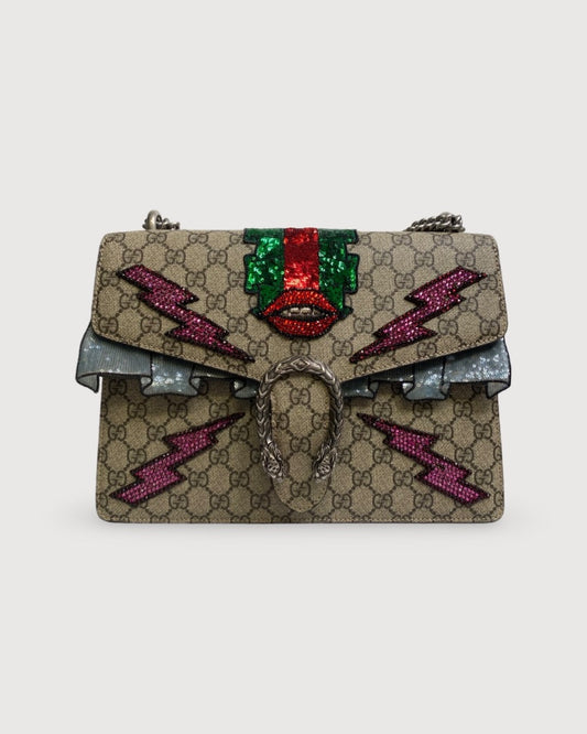 GG Supreme Gucci Embellished Bag