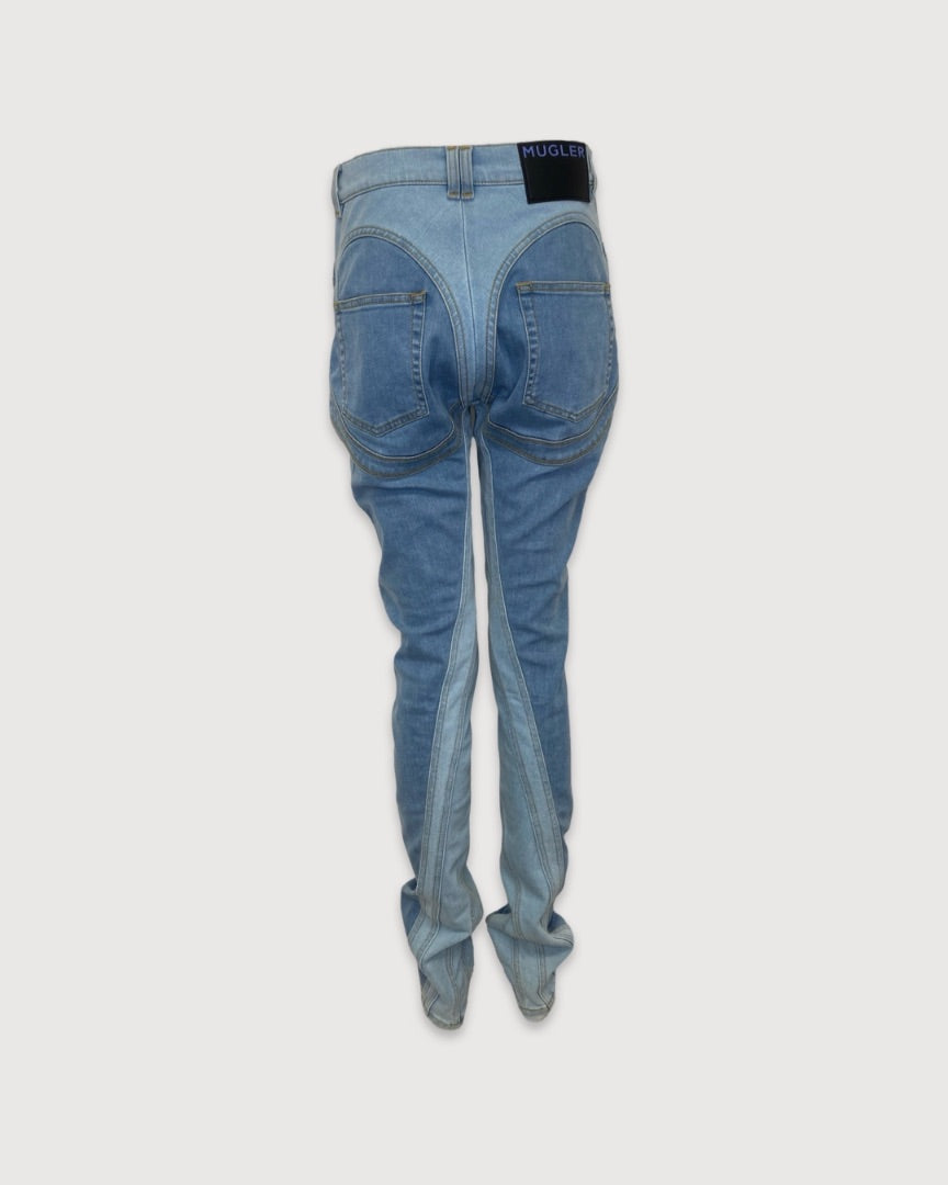 Blue Mugler Jeans, 10