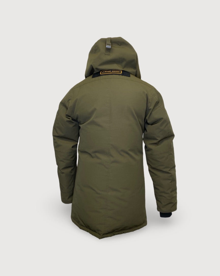 Khaki Canada Goose Parker with Fur, S