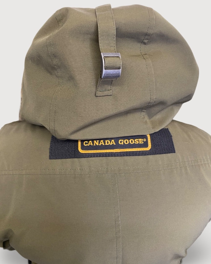 Khaki Canada Goose Parker with Fur, S