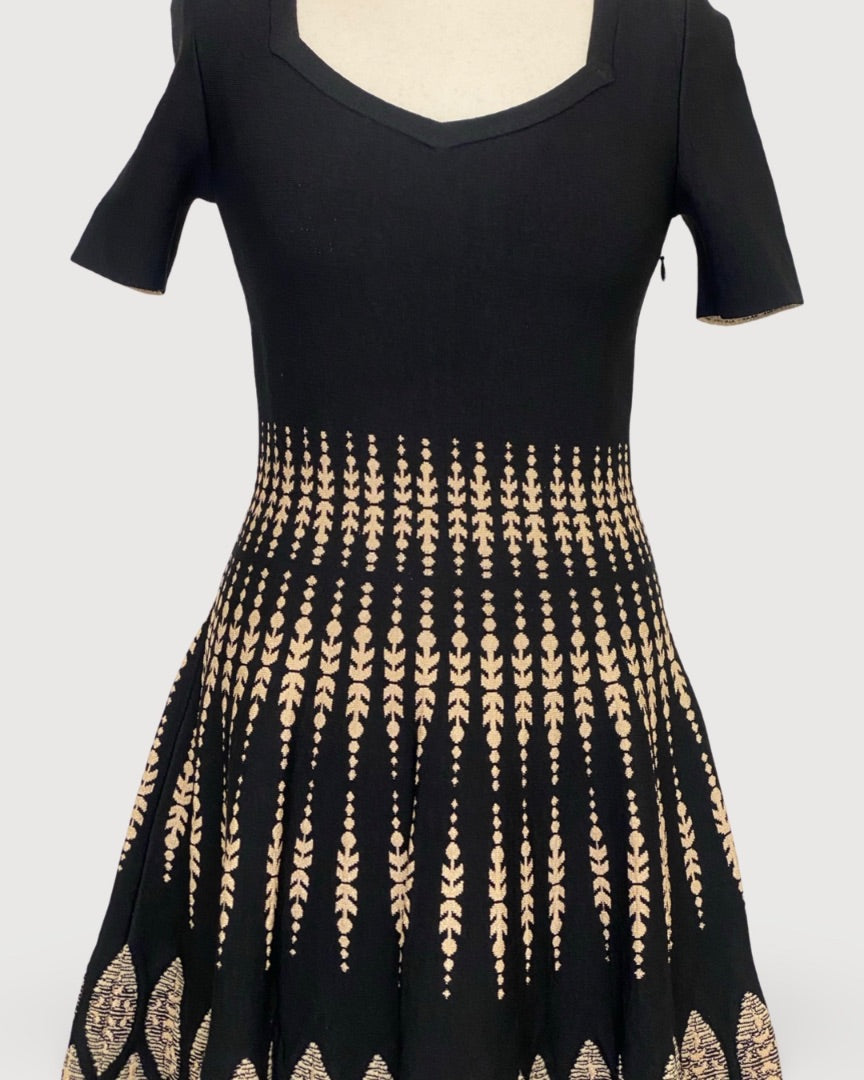 Alaia Dress Black/ Nude 12