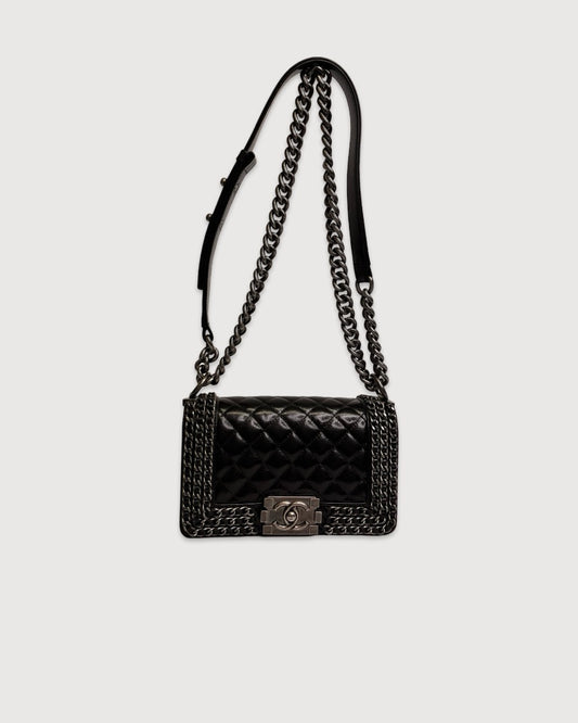 Black Chanel Boy Bag Small