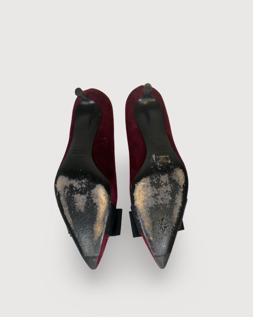 Burgundy Miu Miu Shoes, 41