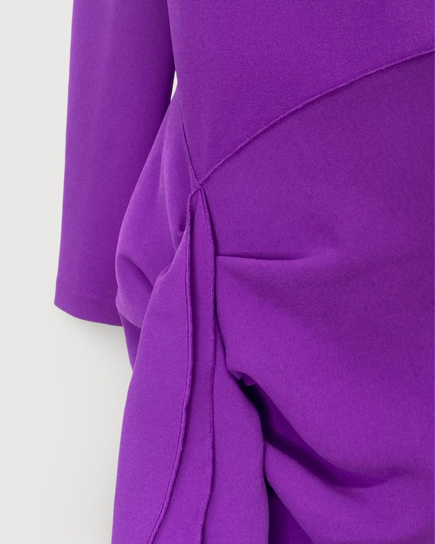 Solace London One Shoulder Dress Purple 12