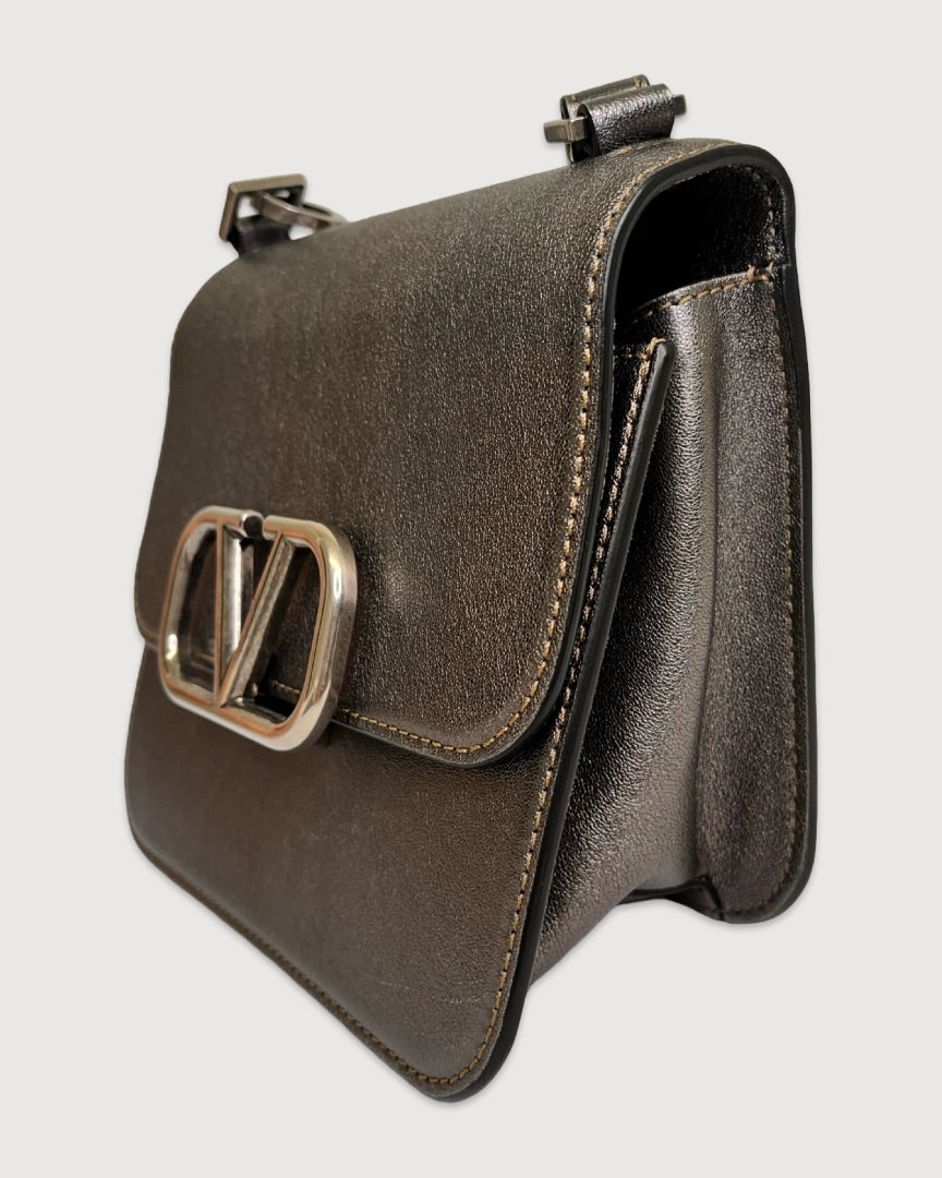 Metallic Valentino V SLing Bag