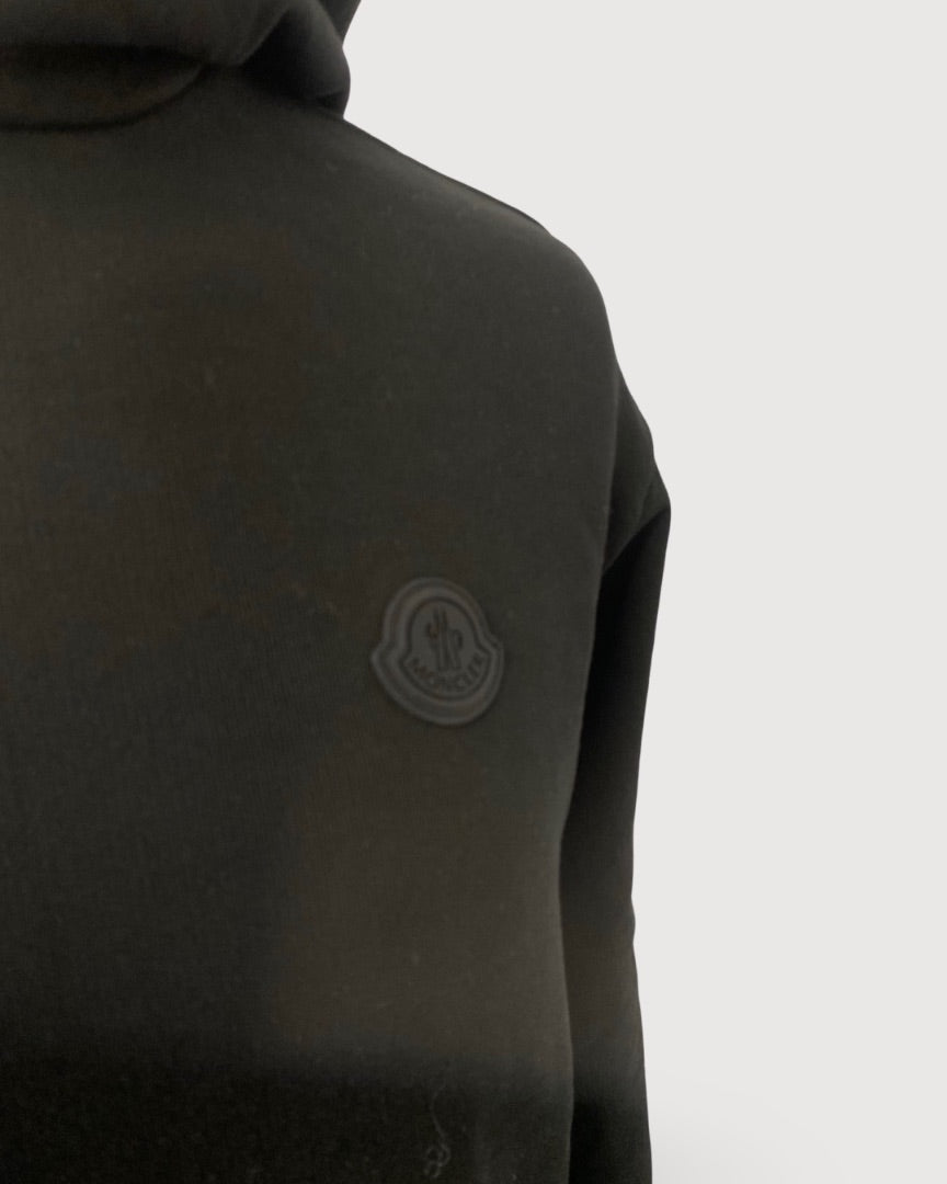 Moncler Logo Sleeve Hoodie Black/ Red S