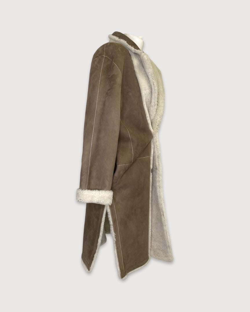 cream Allsaints Coat