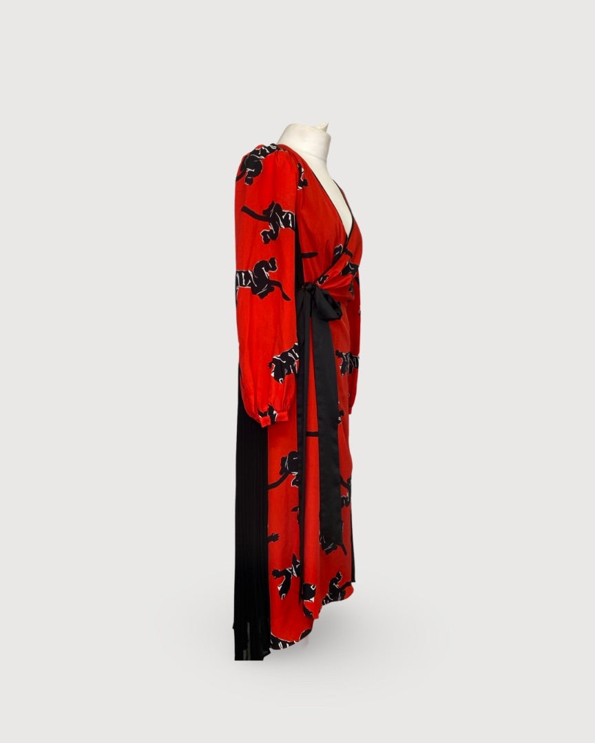 Diane Von Furstenberg Dress Red S