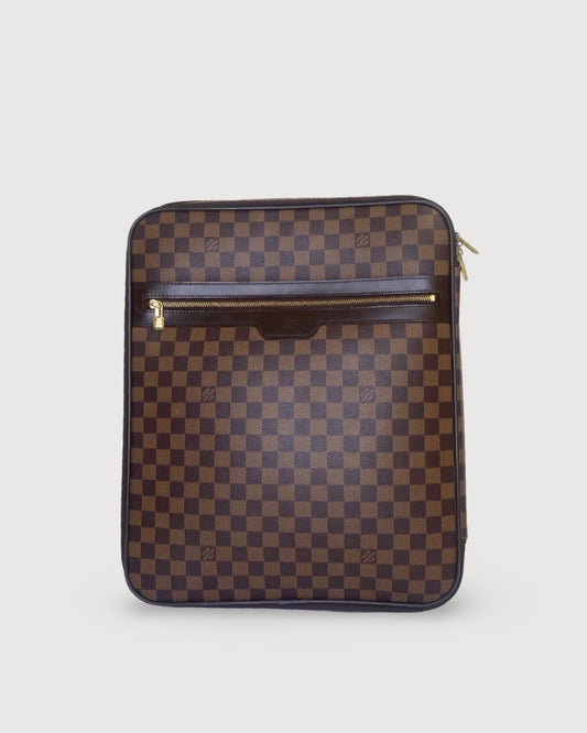 Brown Checkerboard Louis Vuitton Suitcase