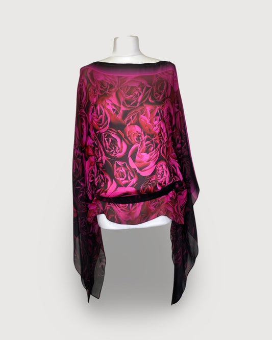 Pink Print Roberto Cavalli Top, M/L