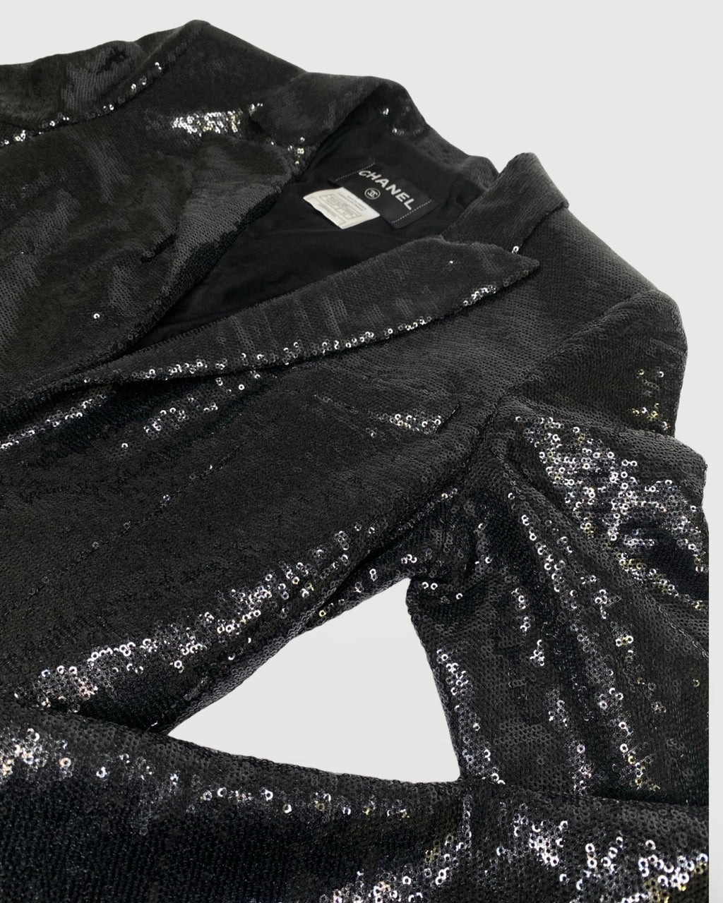 Black Chanel Sequin Jacket