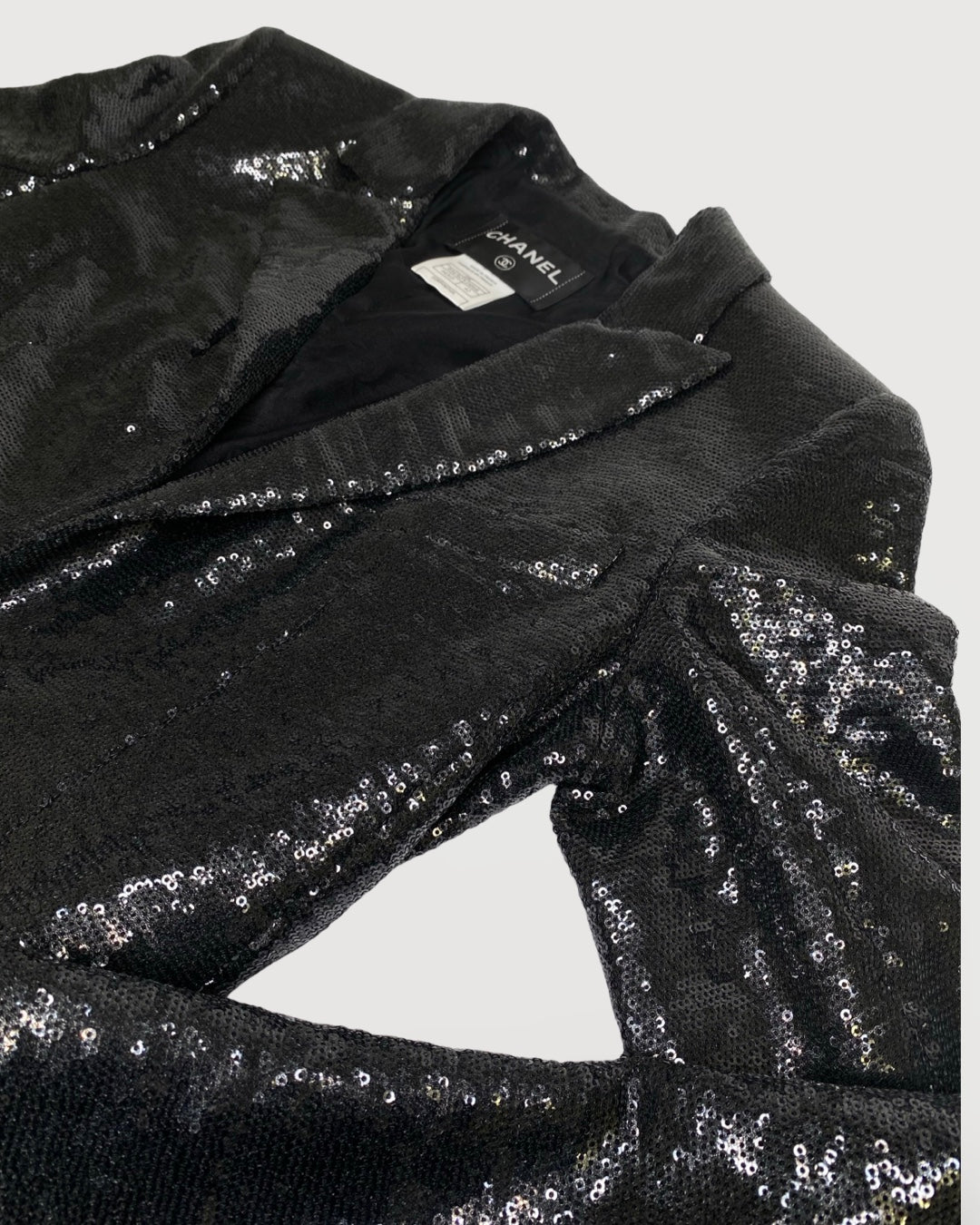 Black Chanel Sequin Jacket