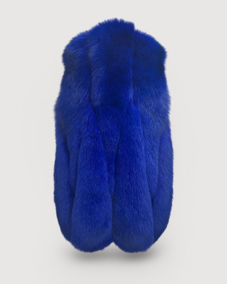 Blue Doud Fur Gilet