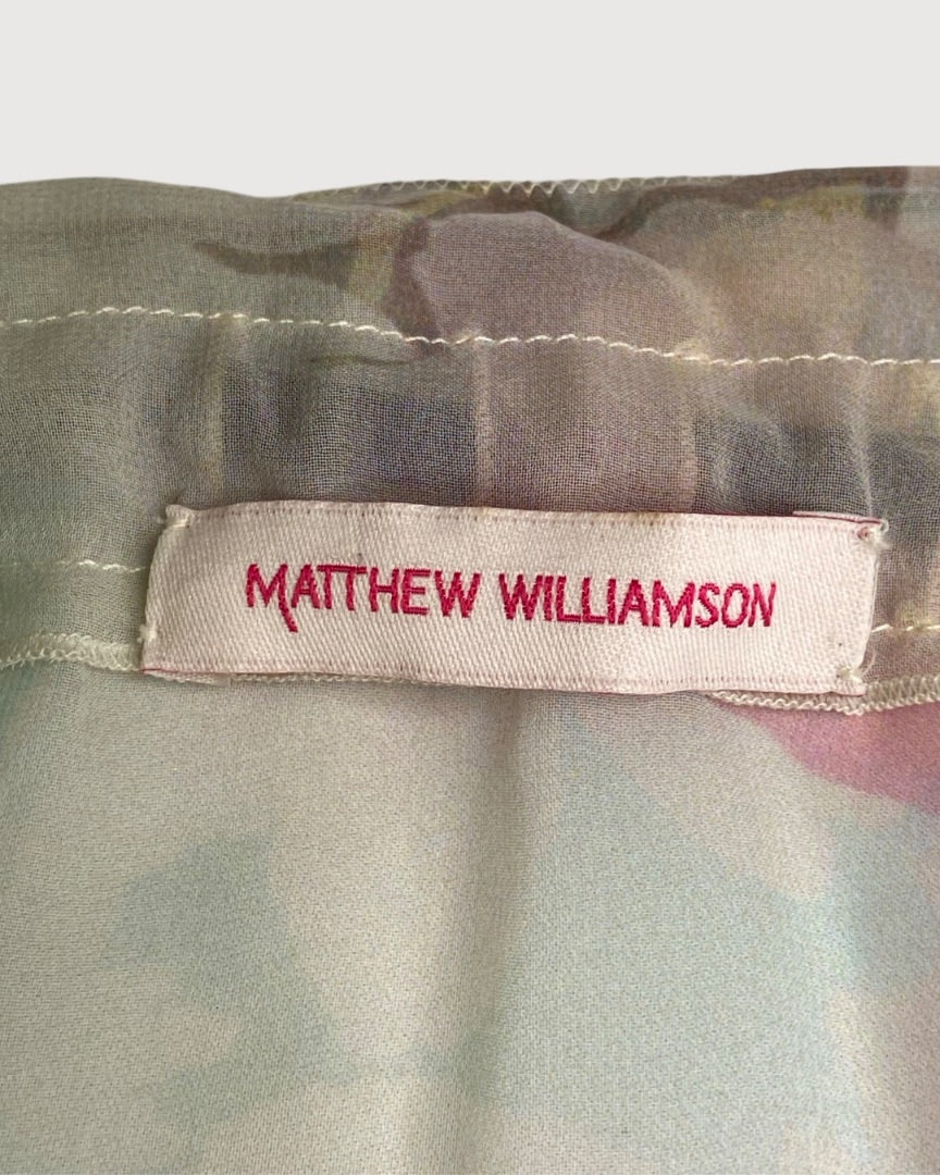 Multi Coloured Matthew Williamson Floral Blouse, 10