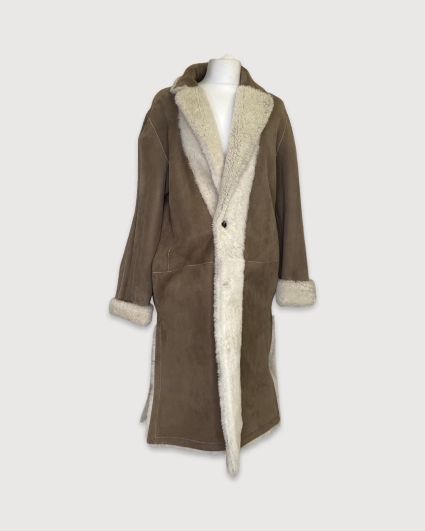 cream Allsaints Coat