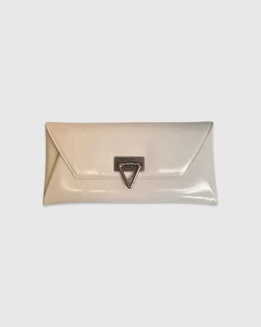 White Bottega Veneta Clutch