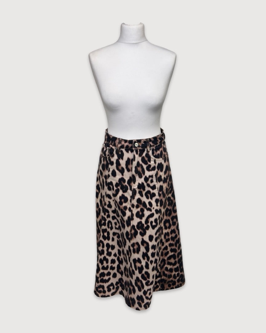 Leopard Ganni Skirt, 10